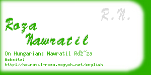 roza nawratil business card